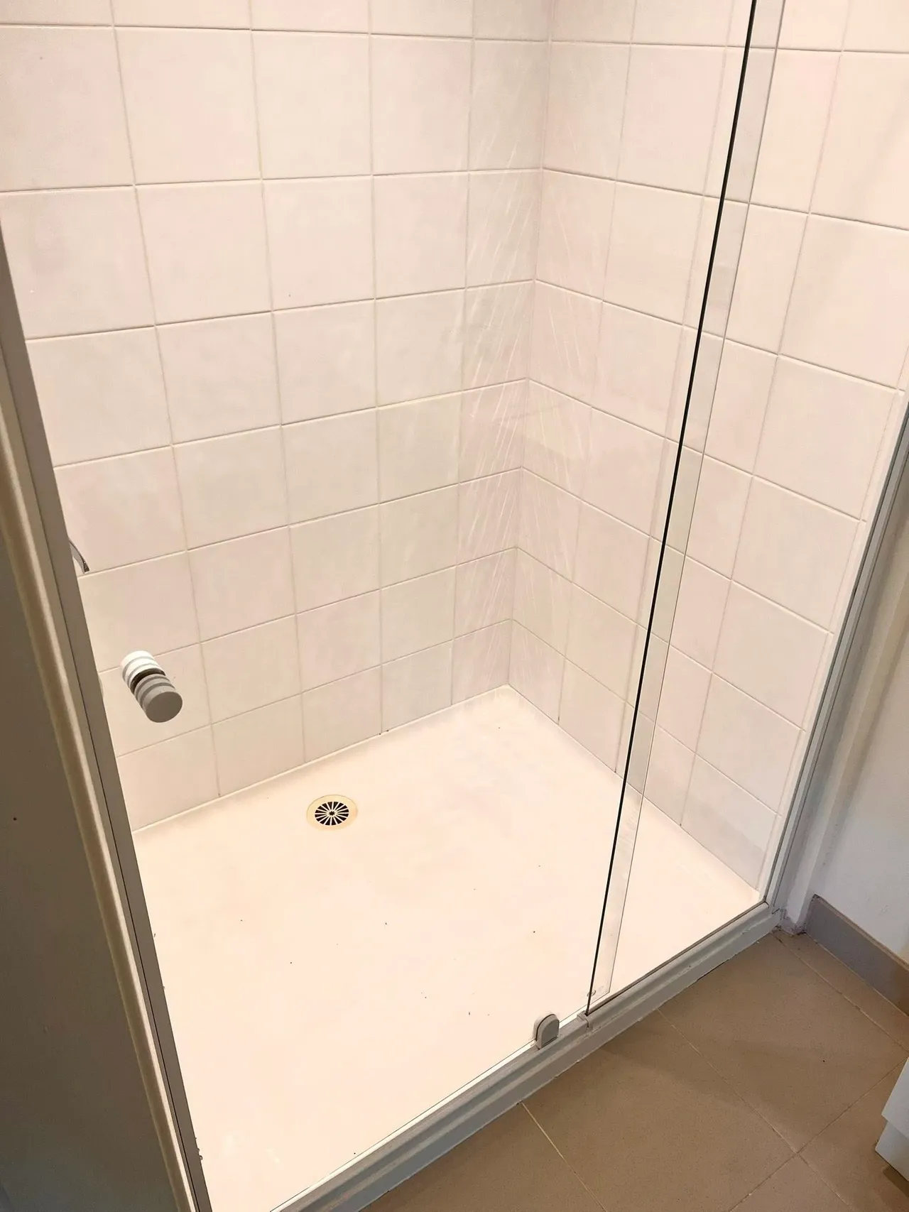 Shower door after