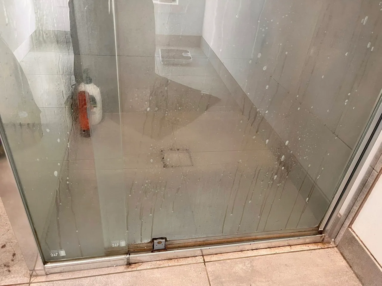 Shower before cleaning