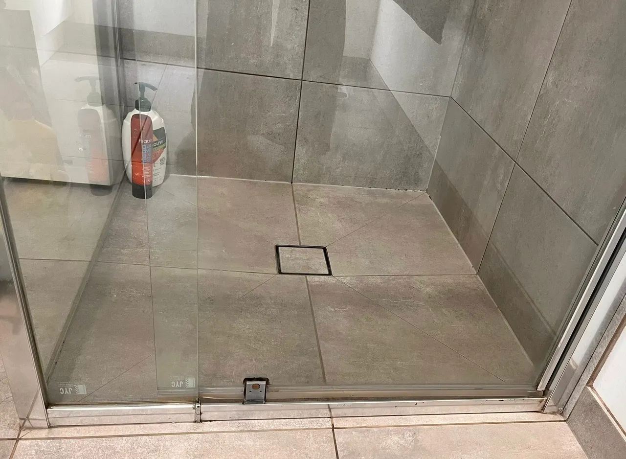 Shower after cleaning